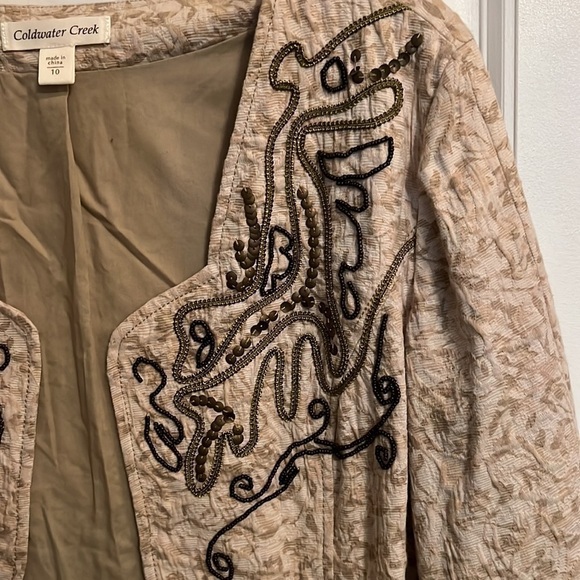 coldwater Creek Womens Open Jacket size 10 - Picture 3 of 10